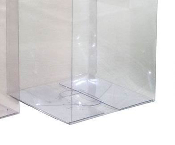 10 Pack of  12cm Square Cube Box – Bomboniere Exhibition Gift Product Showcase Clear Plastic Shop Display Storage Packaging Box – 10x10x10 cm