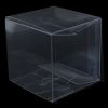 10 Pack of 6cm Clear PVC Plastic Folding Packaging Small rectangle/square Boxes for Wedding Jewelry Gift Party Favor Model Candy Chocolate Soap Box