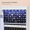 SONGMICS 6 LEDs Mirror Jewelry Cabinet