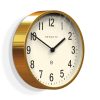 Newgate Master Edwards Clock – White and Brass