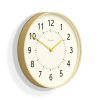 Newgate Monopoly Plywood Wall Clock With  Hands – Yellow