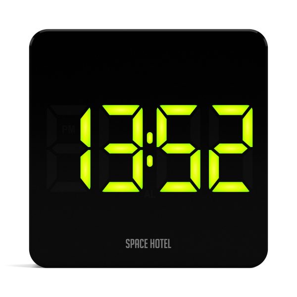 Newgate Space Hotel Orbatron Alarm Clock Black Case