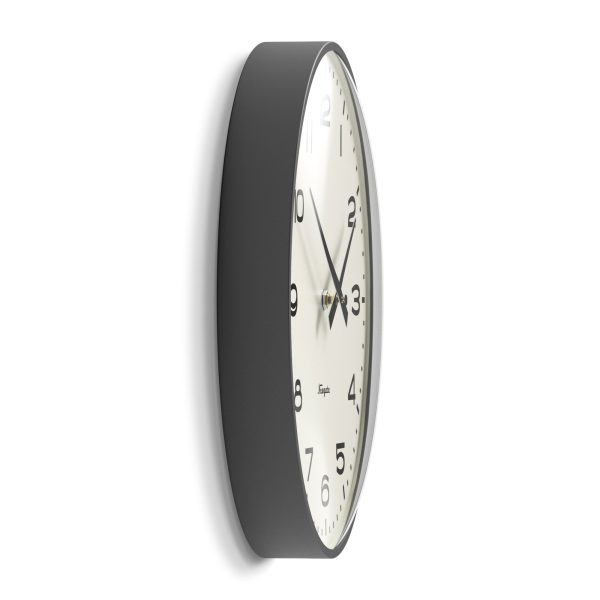 Radio City Wall Clock – Matte Blizzard Grey