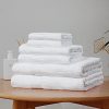 Luxury 6 Piece Soft and Absorbent Cotton Bath Towel Set – White