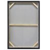 60X90cm Golden Dichotomy Gold Framed Hand Painted Canvas Wall Art