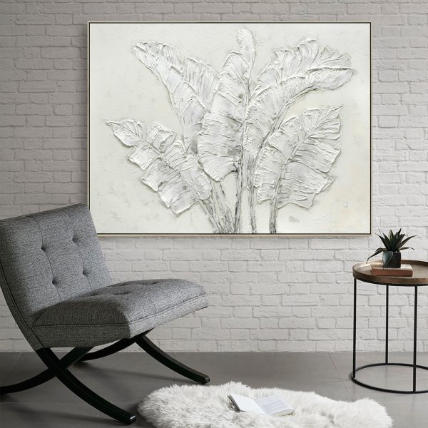 90X120cm Ethereal Paradise Light Wood Framed Hand Painted Canvas Wall Art