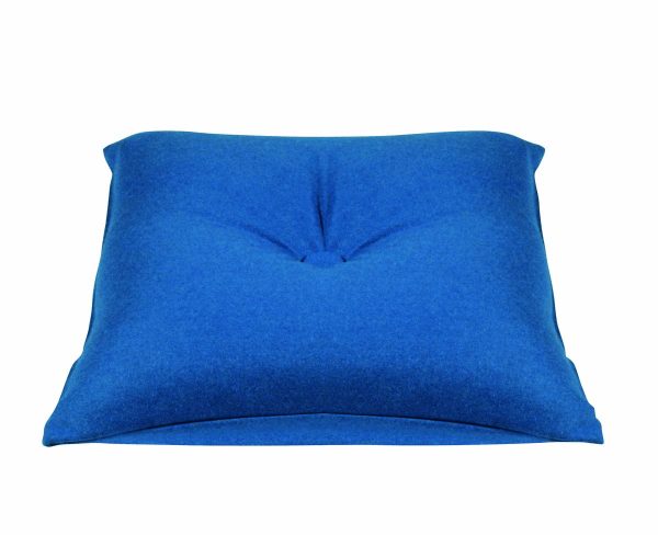 Button Petrol Blue Green Pre Filled Cushion or Chair Pad 40x40cm