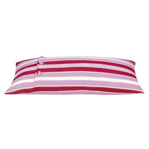 Coste Fuchsia Multicoloured Striped Cushion Cover – 35×70 cm