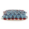 Amelie Aqua Blue & Red 3D Texture Cushion Cover