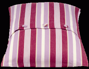 Coste Fuchsia Multicoloured Striped Cushion Cover – 50×50 cm