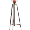 Tripod Candle Holder Floor Stand with Glass Globe Lamp