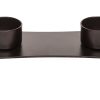 Decorative Black Metal Tea Light Candle Holder Stand