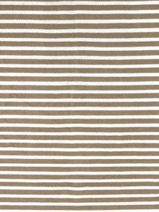 Beige cream striped cotton kilim rug190x250 cm