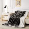 2 in 1 Teddy Sherpa  Quilt Cover Set and Blanket – SINGLE, Charcoal