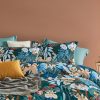 Botanical Bella Microfibre Quilt Cover Set-queen size