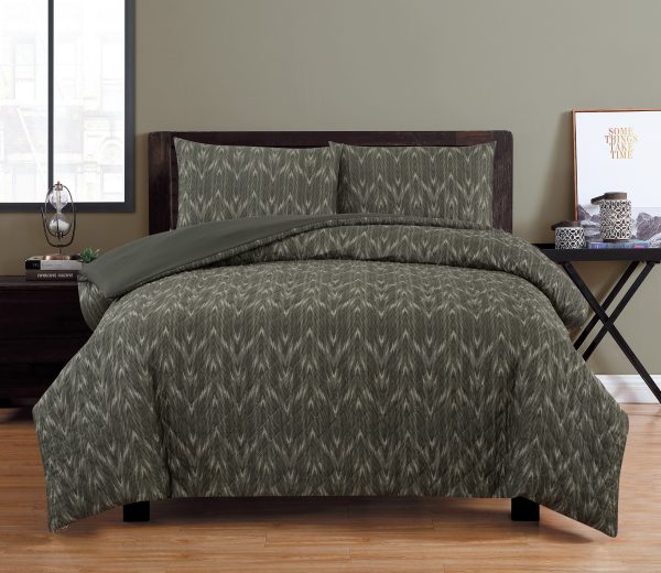 Oak EMBOSSED QUILT COVER SET – QUEEN