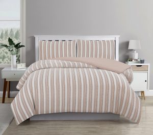 Cove TEXTURED ROSE DUST QUILT COVER SET – SINGLE