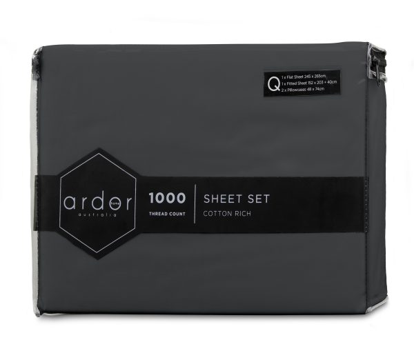 1000TC Cotton Rich SHEET SET – DOUBLE