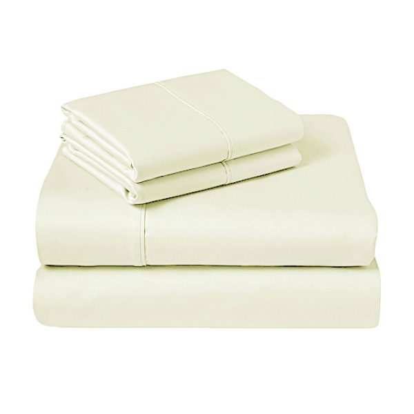 310TC Fusion Cotton Percale Sheet Set Ivory King