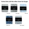 Printed Microfiber Sheet Set Single – Silver Imperial