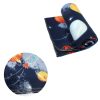 Funky Cute Polar Fleece Throw Rug – Navy Planet Space