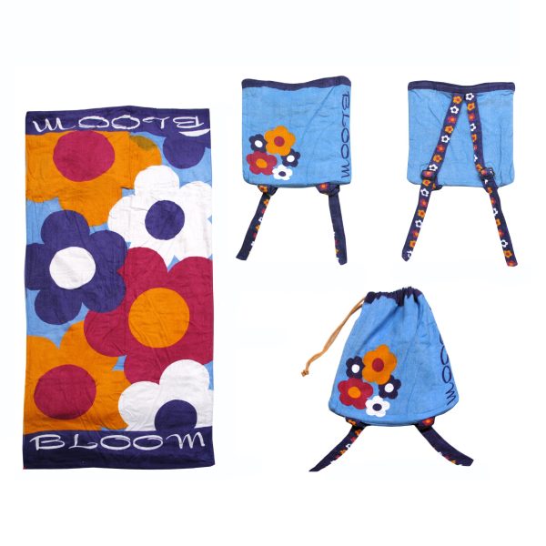 Kids Beach Towel N Bag