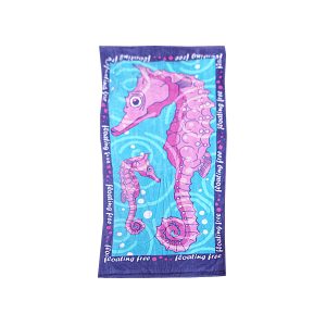 Extra Large Beach Towel N Bag – Seahorse