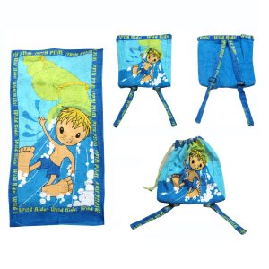 Kids Beach Towel N Bag – Wild Ride