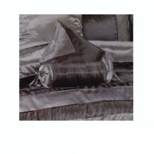 Caledonia Black Silver Square Cushion Cover