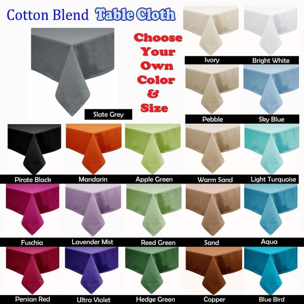 Hoydu Cotton Blend Table Cloth