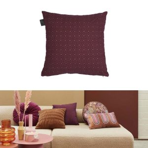 Bedding House Chelsy Square Filled Cushion 40cm x 40cm – Plum