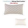 Accessorize Norah Rectangular Filled Cushion 30cm x 50cm – Grey