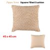 Accessorize Pippa Square Filled Cushion 45cm x 45cm – Stone