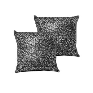 Accessorize Pair of Leopard Black Sequined European Pillowcases