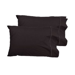 Grand Aterlier Pair of Queen Sized Pillowcases – Walnut