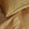 Blurred Lines Yellow Cotton Sateen Quilt Cover Set King