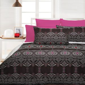 Accessorize Bosa Quilt Cover Set – King – Pink