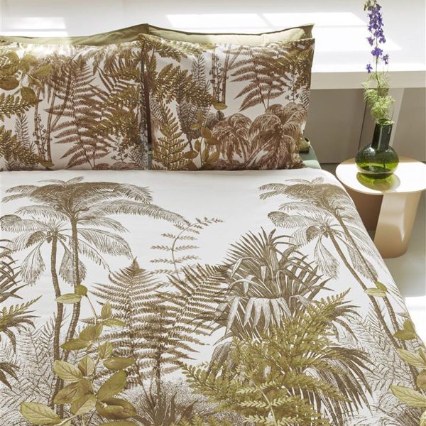 Caribe Ochre Cotton Quilt Cover Set King