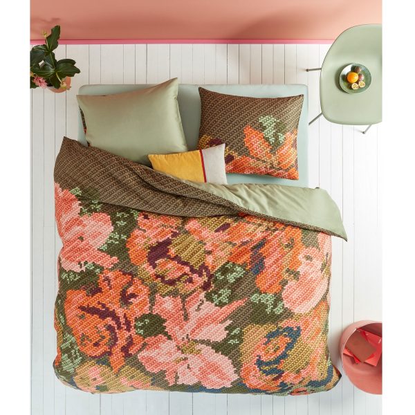 Embroidered Flower Multi Quilt Cover Set Queen