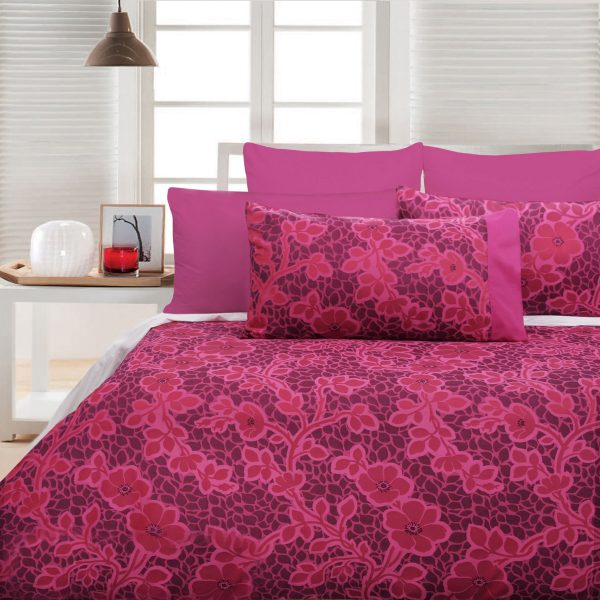 Emma Pink Quilt Cover Set – King