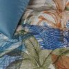 Isla Blue Cotton Sateen Quilt Cover Set King