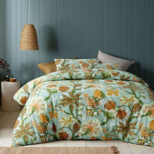 Kienze Washed Cotton Printed Quilt Cover Set King