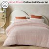 Luca Blush Cotton Quilt Cover Set King