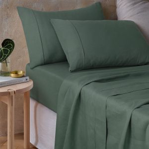 Sea Green 100% Hemp Sheet Set King