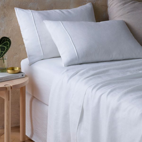 White Hemp Sheet Set Super King