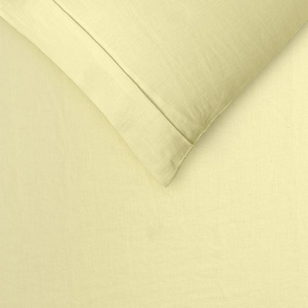 100% Linen Butter Sheet Set Super King