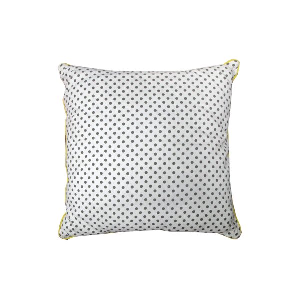 Lana Polka Yellow Filled Cushion