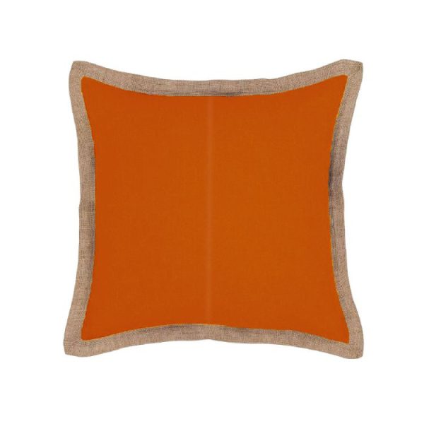 Hampton Linen Cushion Cover 50 x 50 cm Pumpkin