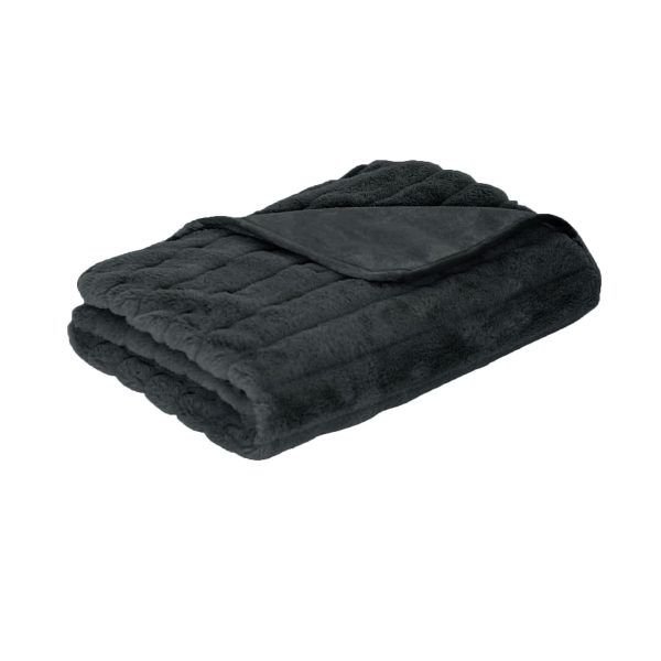 Baw Baw Plush Throw Charcoal