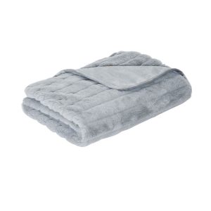 J.Elliot Home Baw Baw Plush Throw – Grey